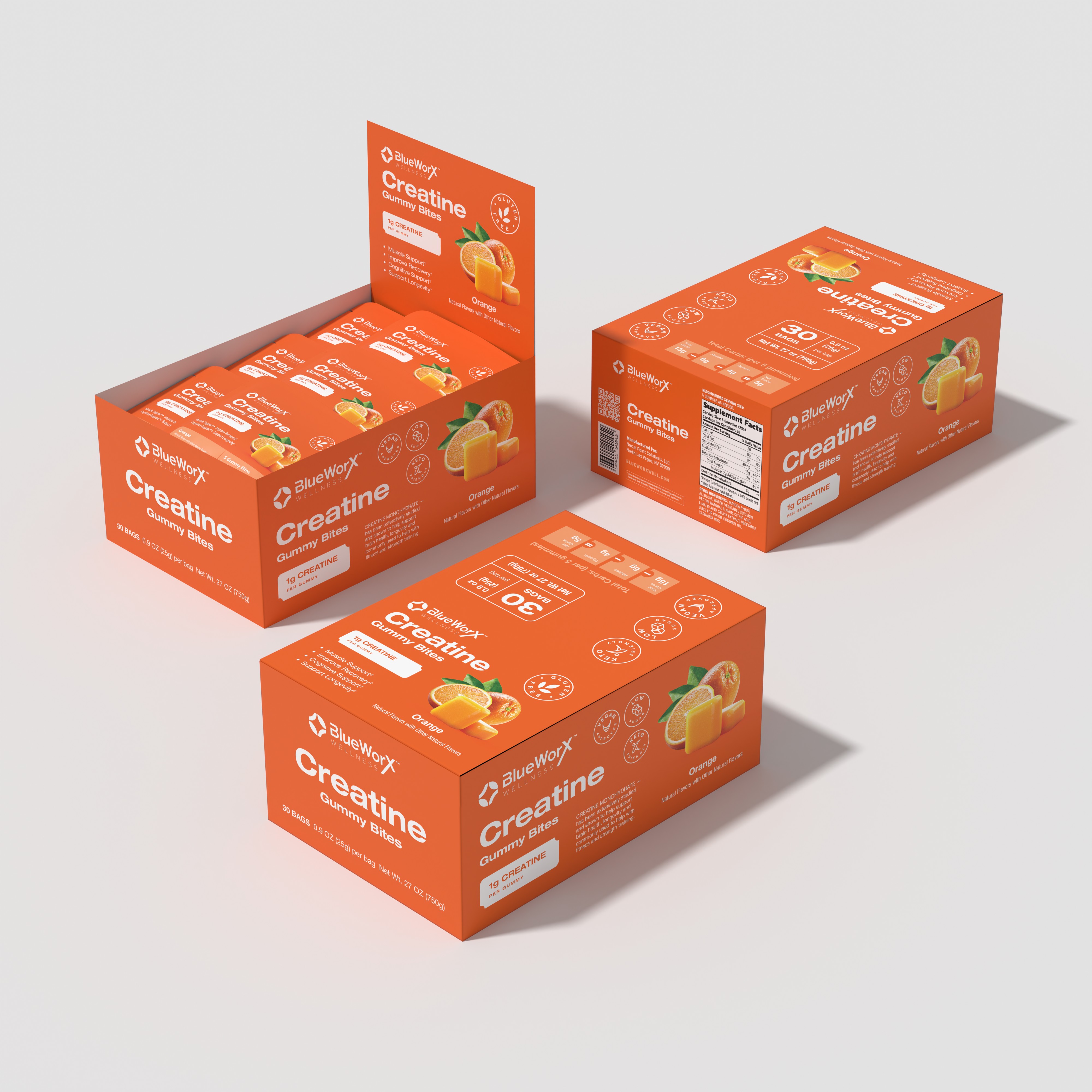 Creatine Gummy Bites actual product packaging